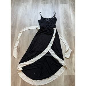 Express Black and White High Low Dress, Women's size Small